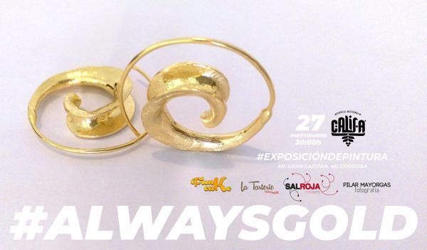 Salroja colabora en la exposicion de pintura ALWAYSGOLD