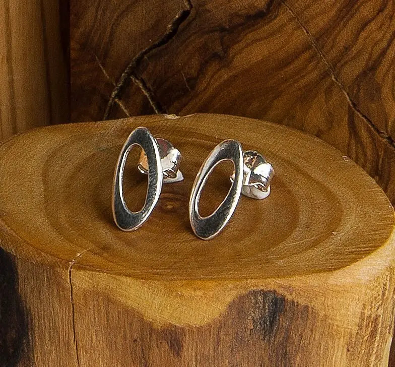 Pendientes Oide oval pequeño