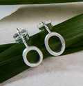 Pendientes Minimal oval grande