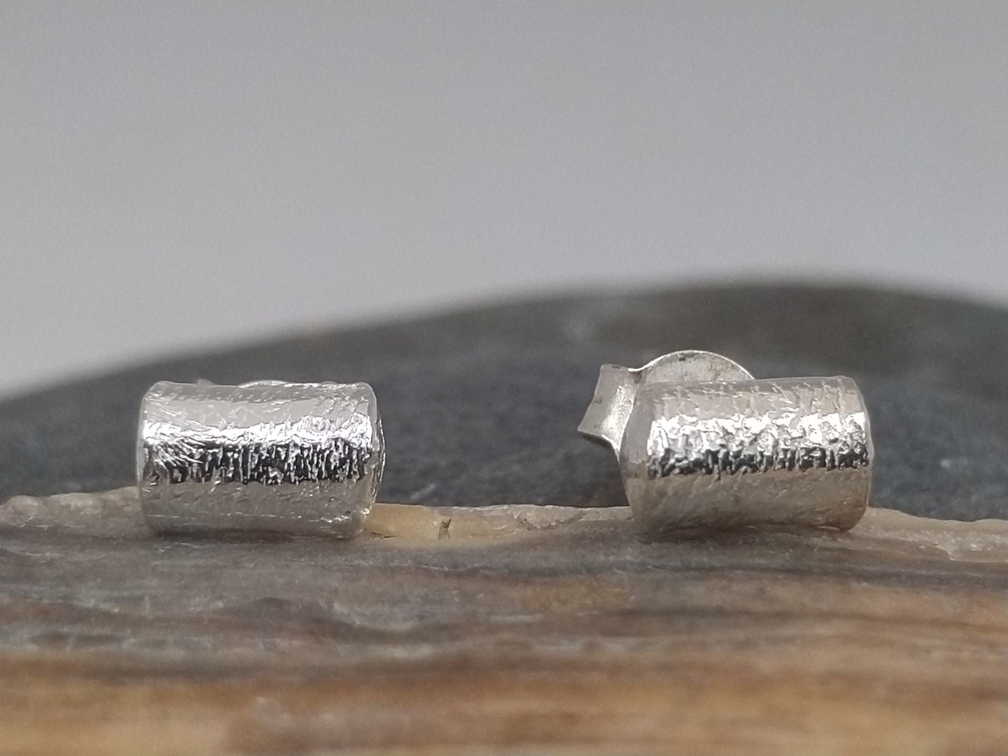 Pendientes Basic medio cilindro