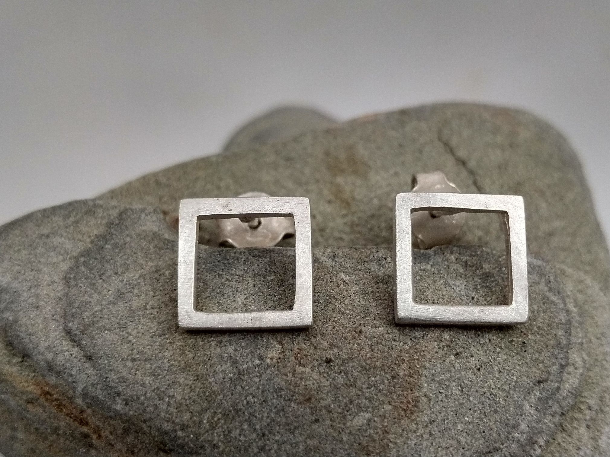 Pendientes Minimal cuadrado grande