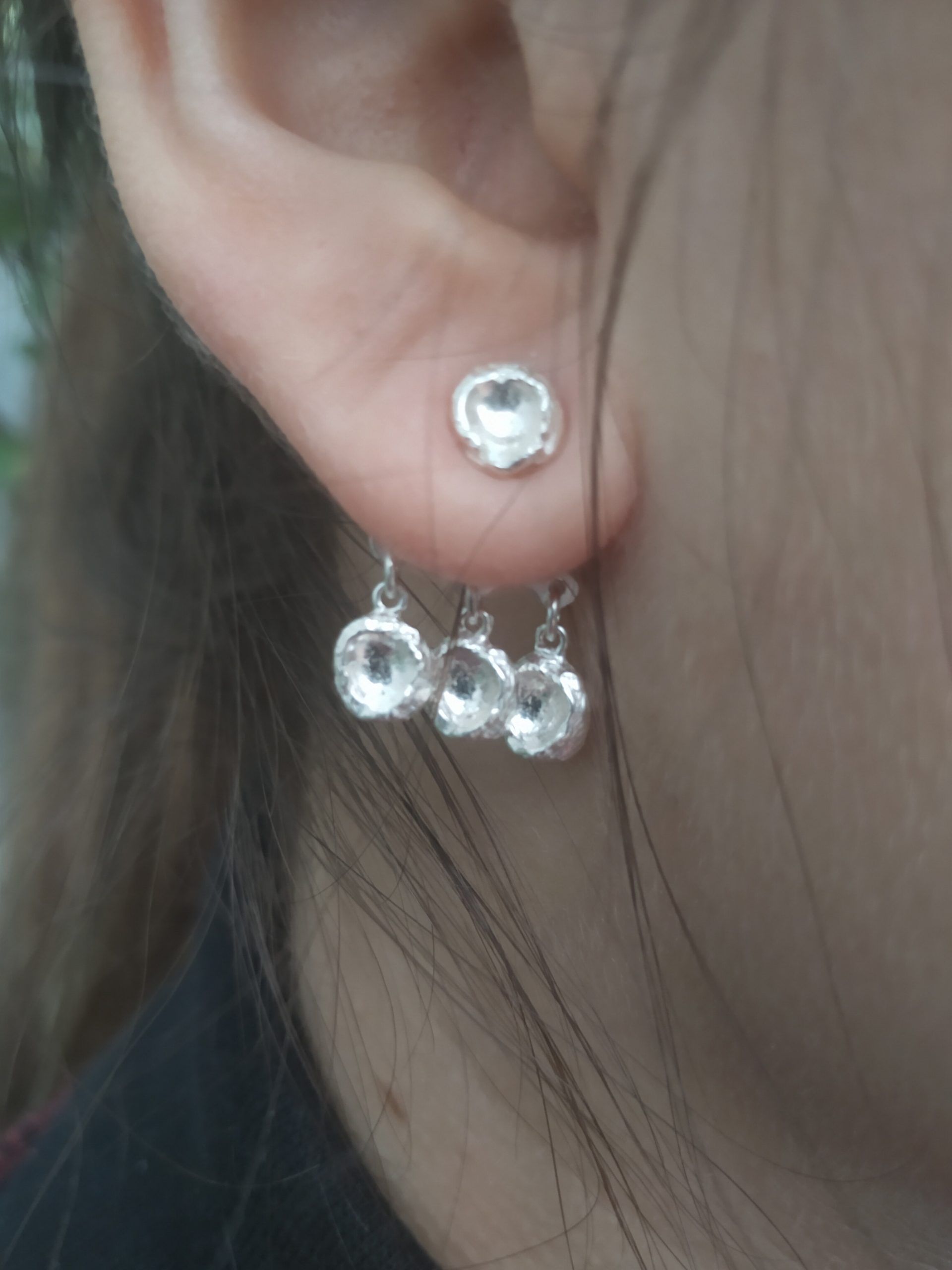 Pendientes Basic concavo triple