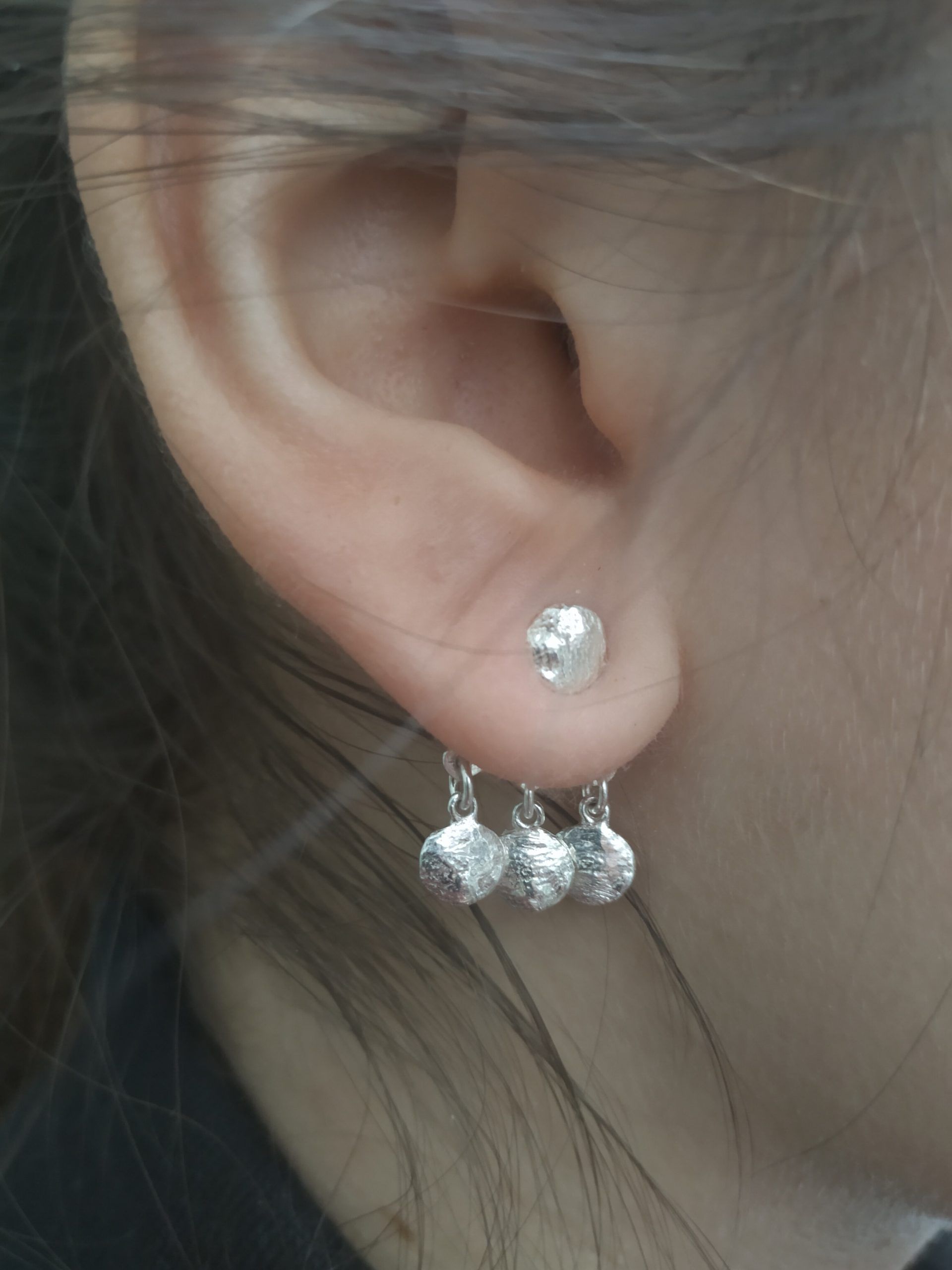 Pendientes Basic redondo triple