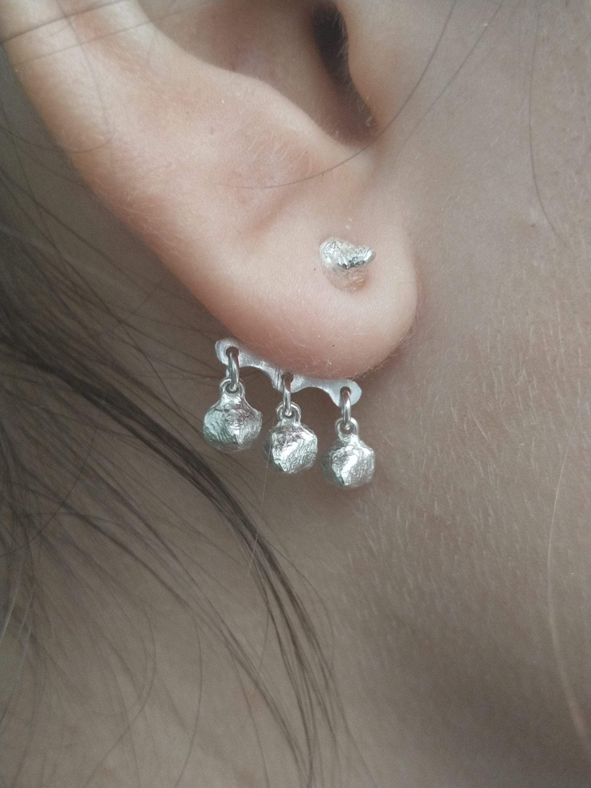 Pendientes Basic cono triple