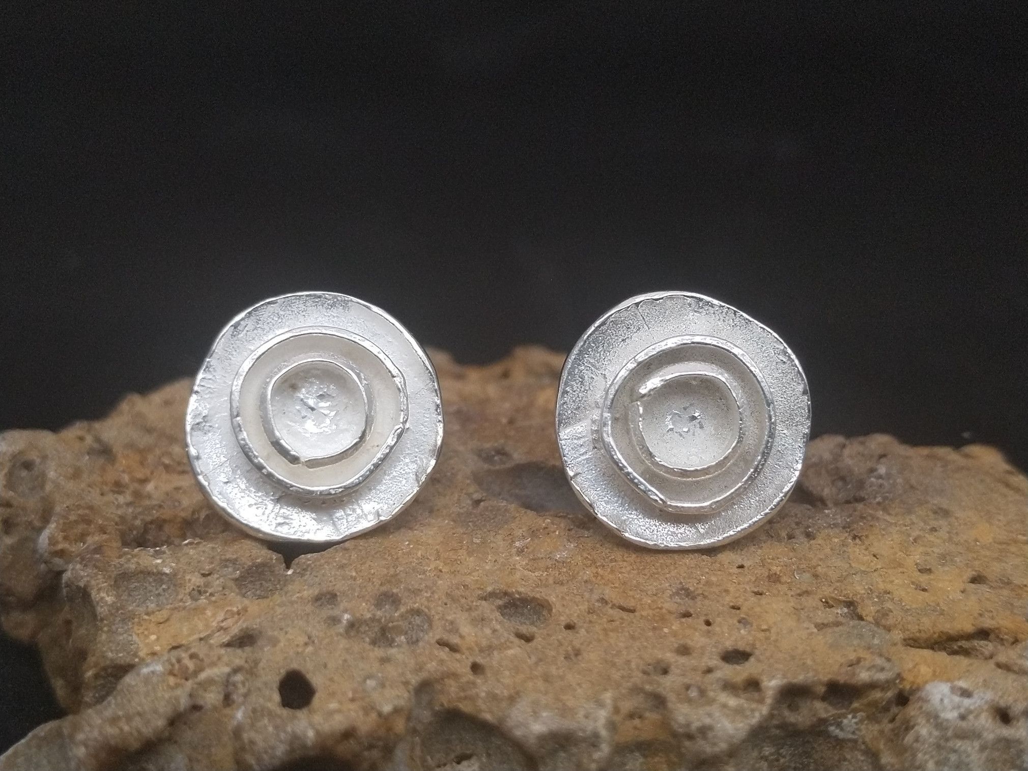 Pendientes Rosae redondo pequeño