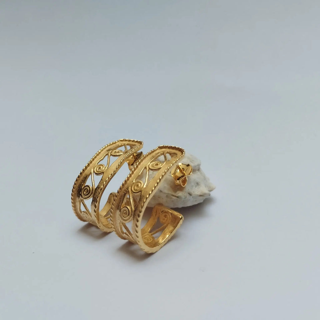 Pendientes Etrusca espiral