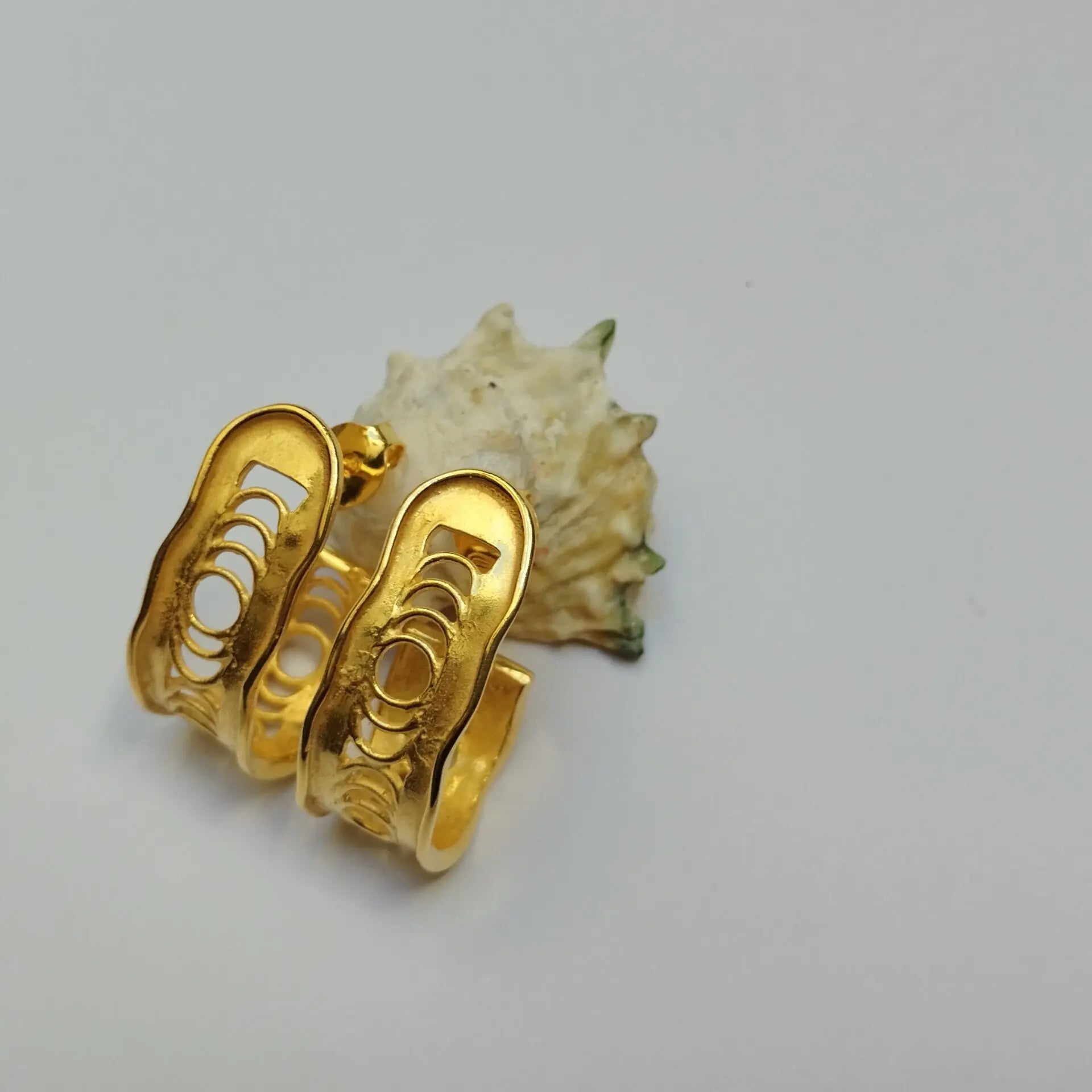 Pendientes Etrusca ondas