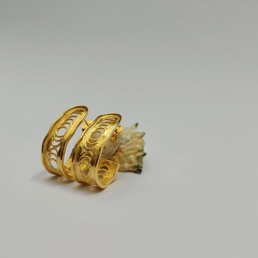 Pendientes Etrusca ondas
