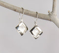 Pendientes Facies cuadrado grande