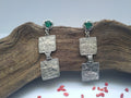 Pendientes Almohade doble piedra